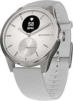 WITHINGS ScanWatch 2 - Hybrid Smart Watch, Heart Rate Monitoring, Fitness Tracker, Cycle Tracker, Sleep Monitoring, GPS Tracker, 30-Day Battery Life, Android & Apple Compatible, HSA/FSA