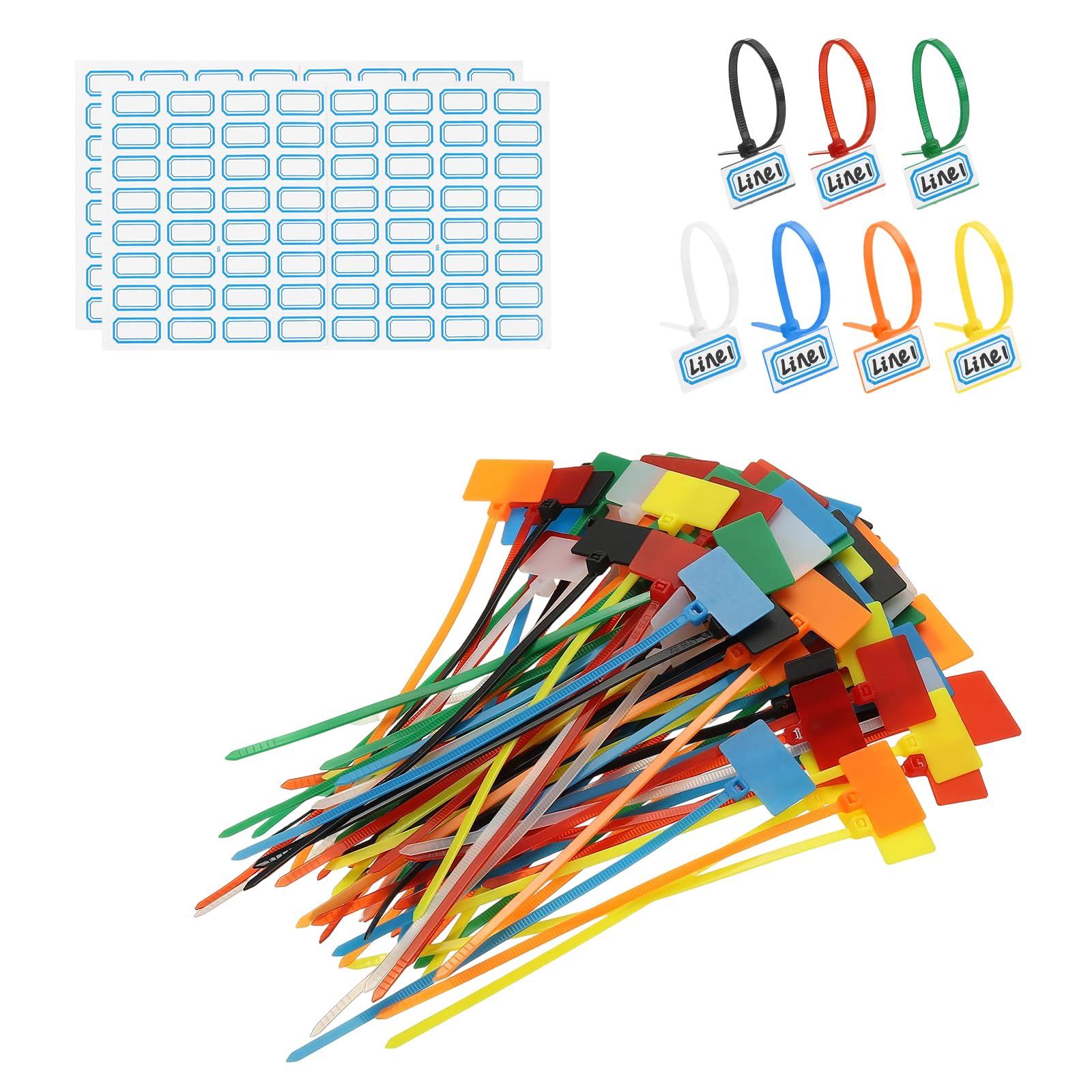 Attaches autobloquantes colorées pour l'organisation de vos cordons