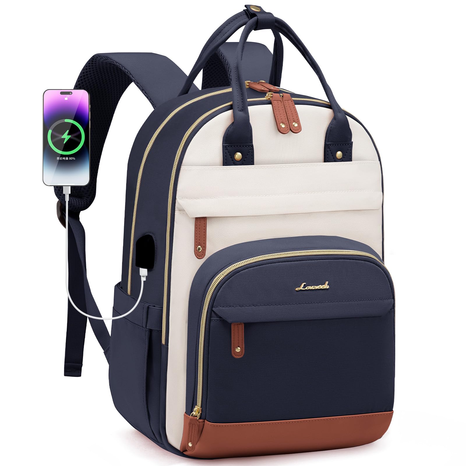 LOVEVOOK Backpack for Women,Laptop Backpack Women,Fits 17 Inch Laptop Bag,School Backpacks,Fashion Travel Work Anti-theft Bag,Waterproof Business