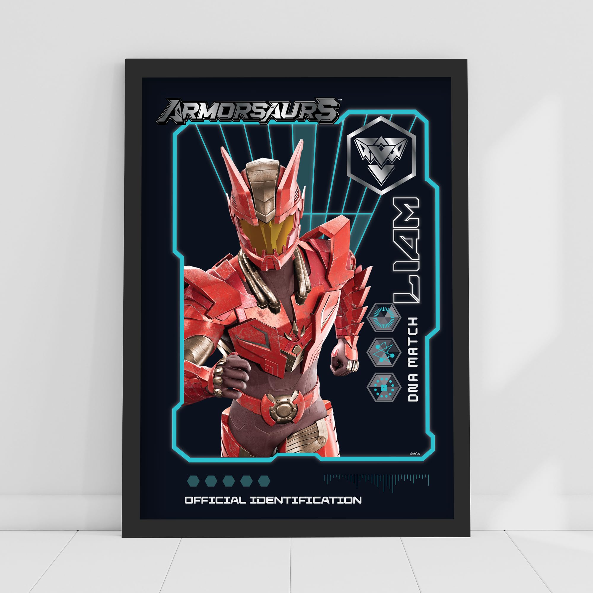 Themed Armorsaurs Print - Liam DNA Match Poster Wall Art (21cm x 29.7cm - A4)