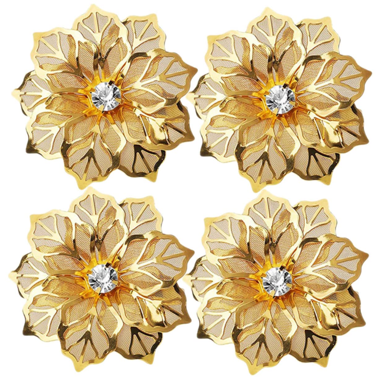 PRETYZOOM 20pezzi Anello Portatovaglioli Inossidabile Per Matrimonio e Feste Elegante Fibbia Per Tovaglioli Dorata Perfetta Per Decorazioni Di Tavola e Occasioni Speciali