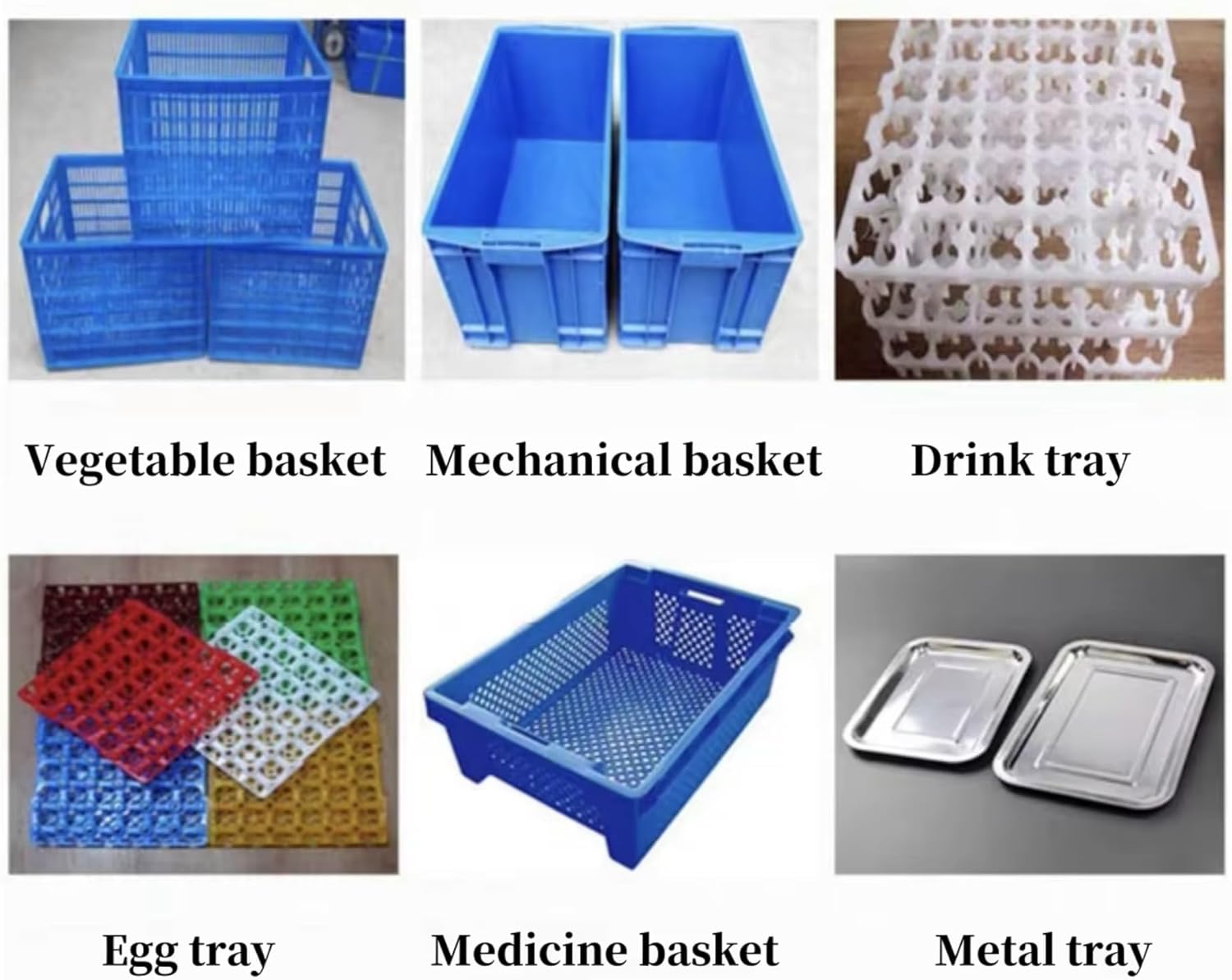 Commercial Crate Washing Machine, 2-4 Stage Adjustable Cleaning System for Supermarket Reusable Plastic Baskets