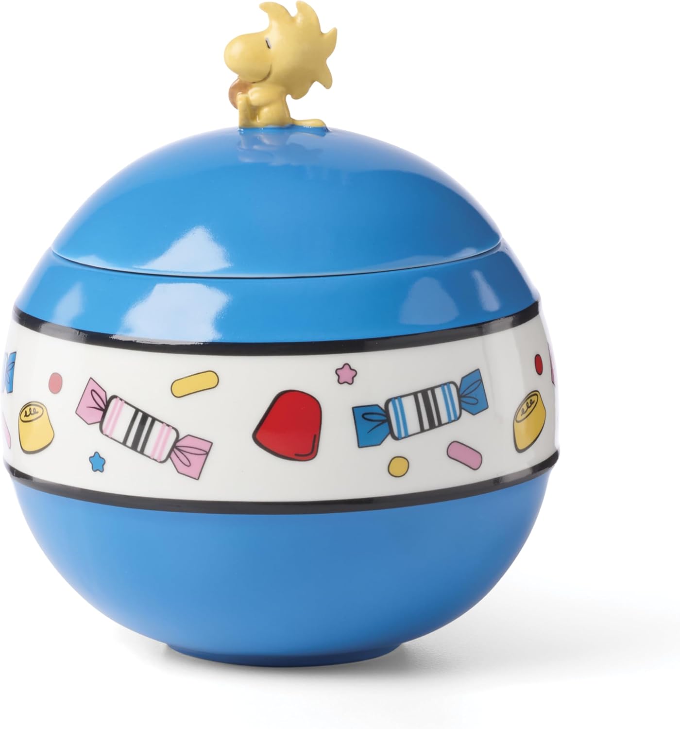 Lenox Home And Kitchen, Chef Snoopy Covered Candy Dish, Porcelain Material, Candy Bowl, Dishwasher Safe, Home And Kitchen, Chef Snoopy Design, Pantry Organization & Storage, Decor (Blue, 1 Piece)