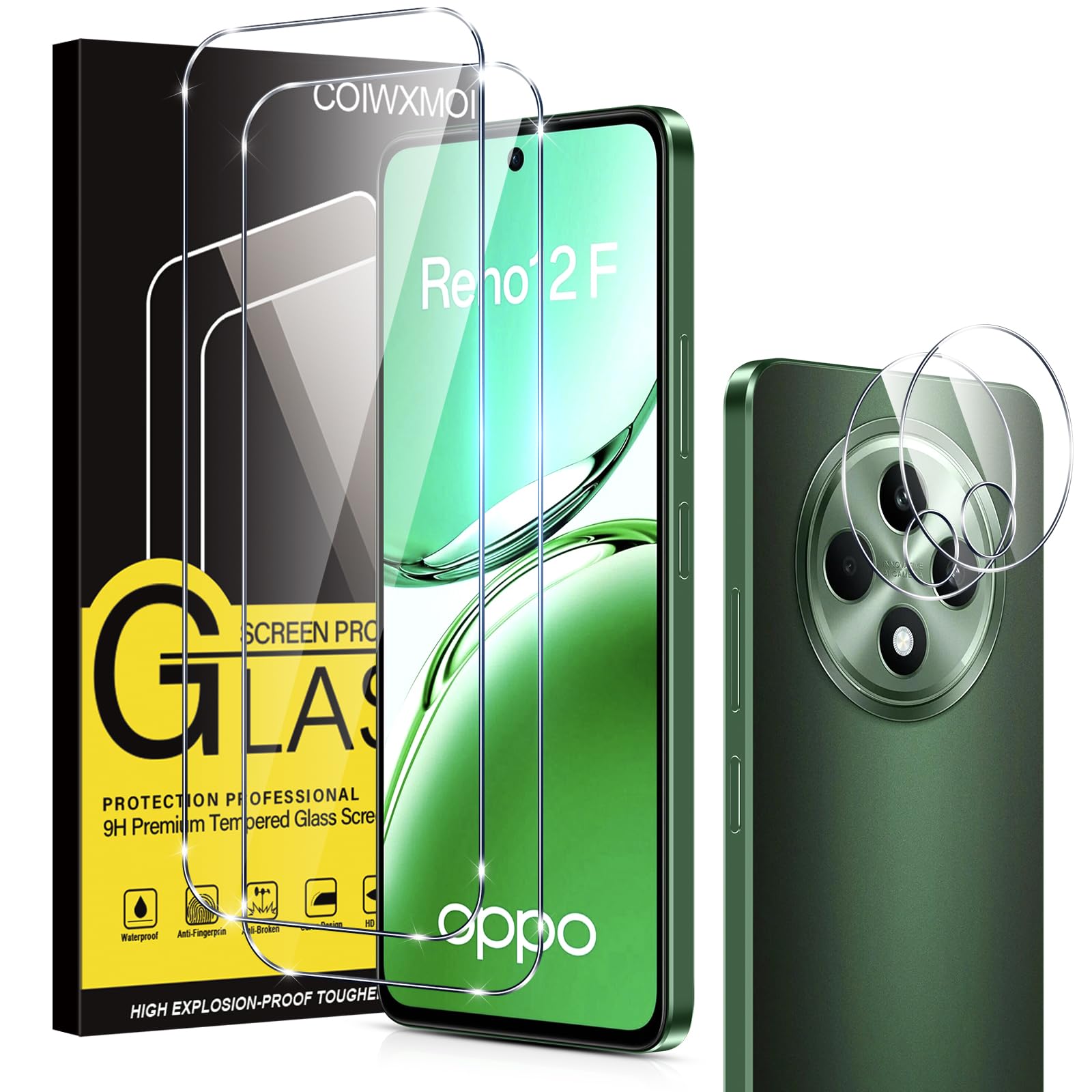 Coque Oppo Reno 12 Fs COMAKU Coque Pour Oppo Reno 12 FS 5G / Reno 12F 4G/5G Ultra-Mince Premium