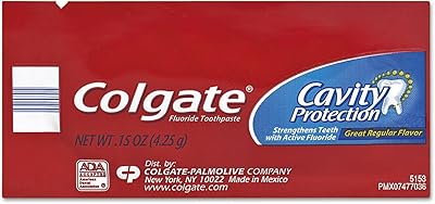 Cavity Protection Toothpaste, Regular Flavor, 0.15 oz Tube, 1000/Carton