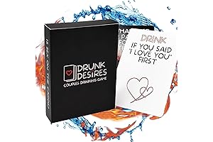 Couples Drinking Game for Adults, 50 Illustrated Cards with Pictures, Fun Positions...