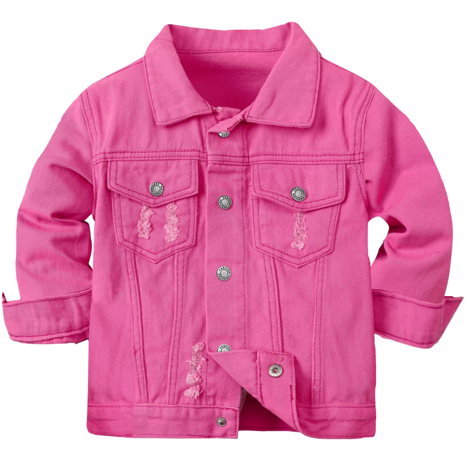 Joe Wenko Kids Toddler Baby Boys Girls Casual Outerwear Denim Jacket