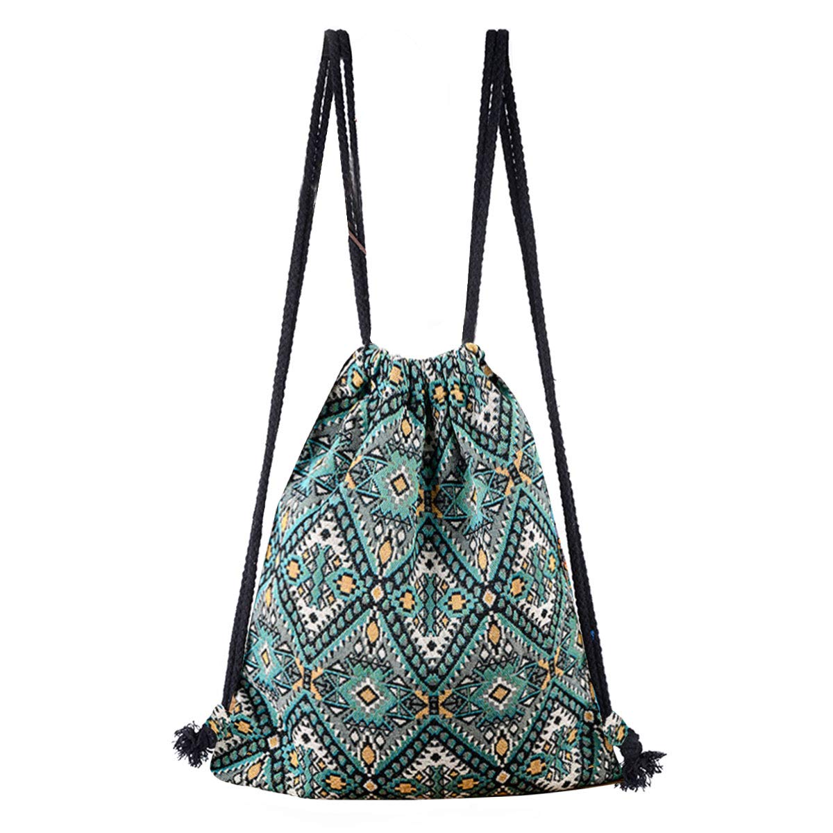 Van Caro Drawstring Backpack String Bag Sport Gym Sackpack Cinch