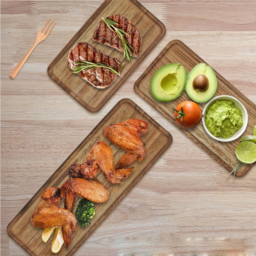 Estantes de Postres de Madera de 3 Capas, Bandejas de Pastelería, Adecuados para Fiestas, Picnics, Estantes Portátiles de Exhibición de Alimentos Plegables (#)