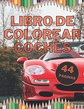 Libro De Colorear Coches: Grandes coches fáciles de pintar para niños de 4 a 8 años con páginas negras