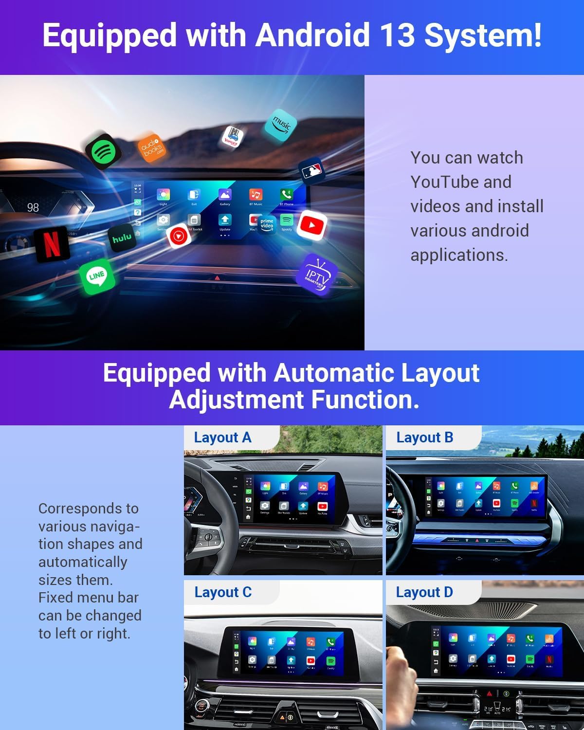 Amazon.com: OTTOCAST CarPlay AI Box for BMW I3-2024 Android 13 