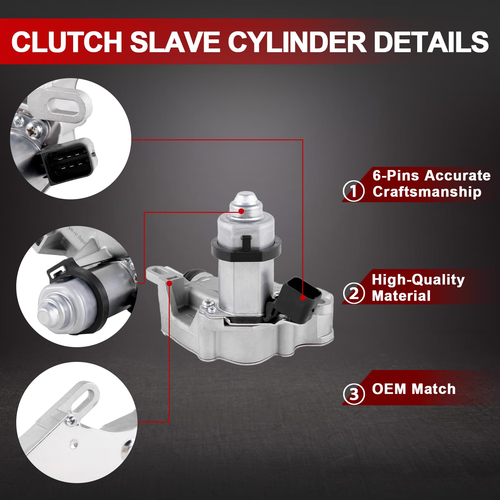 Attuatore cilindro frizione compatibile con Cabrio 450 City-Coupe 450 Roadster 452 Fortwo 450 OE# 4310021600, A4310021600, 3981000070