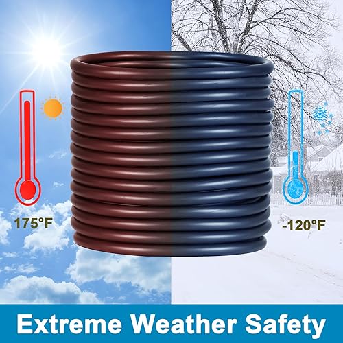 Miniatura 6 de Manguera de aireación autodispersante de 100 pulgadas, kit de manguera aireadora de estanque de 100 pies con 4 reparadores y 4 de acero inoxidable