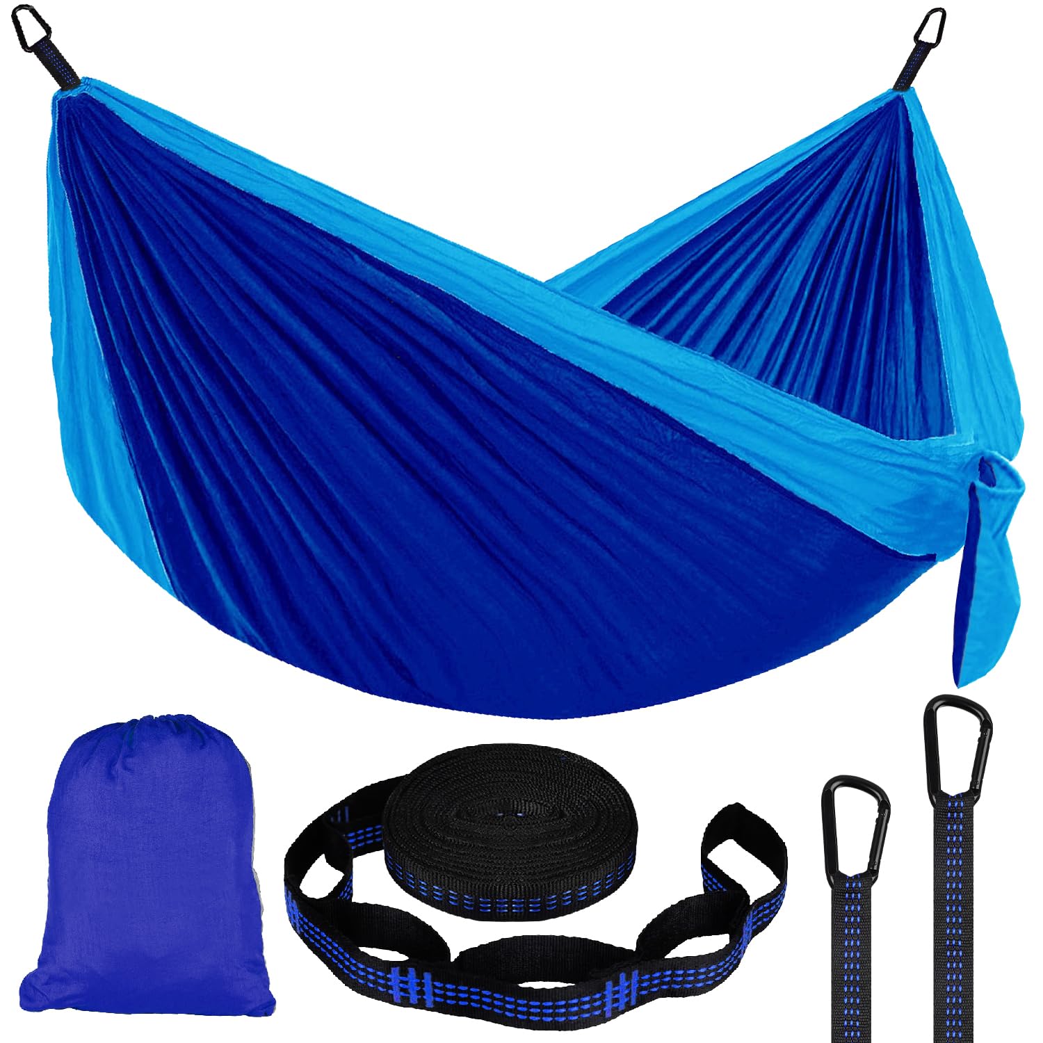 Hamac de camping - PWSHYMI - Portable léger - Nylon 210T - Capacité 300 Hamac de camping - PWSHYMI - Portable léger - Nylon 210T - Capacité 300