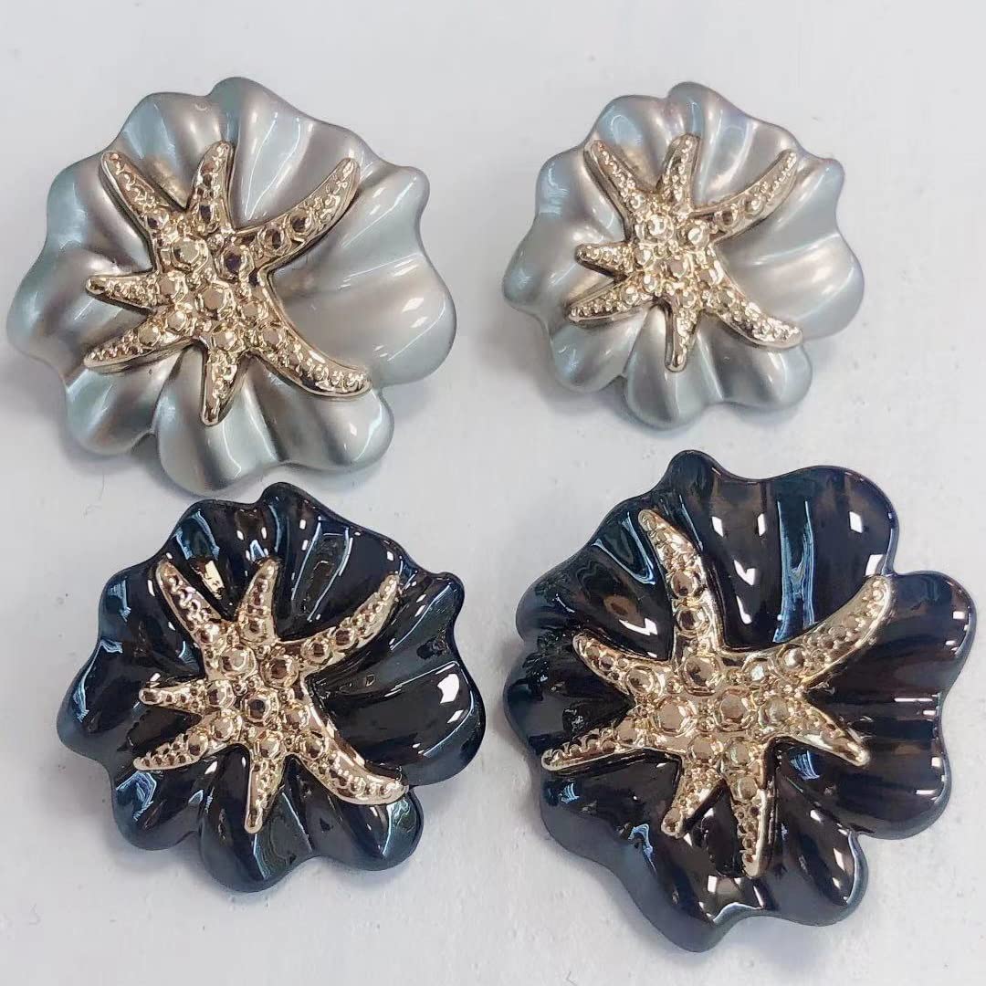Modny metalowy guzik do ubrań, Metalowe złoto srebrne perły diamentowe guziki do odzieży damskie wiatrówka garnitur sweter płaszcz dekoracyjne robótki szycie 10 sztuk(White,25mm)