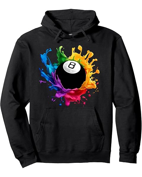 Pool 8 Ball Billiards Design Gear For Men Women & Kids Pool Pullover Hoodie