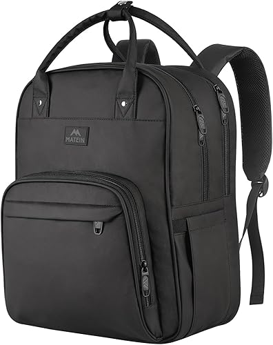 MATEIN Mochila para enfermera, mochila impermeable extra grande de 17 pulgadas para laptop con organizador extraíble, bolsa clínica acolchada