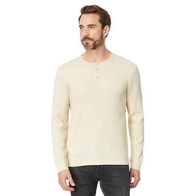 Vince Chunky Waffle Long Sleeve Henley Men