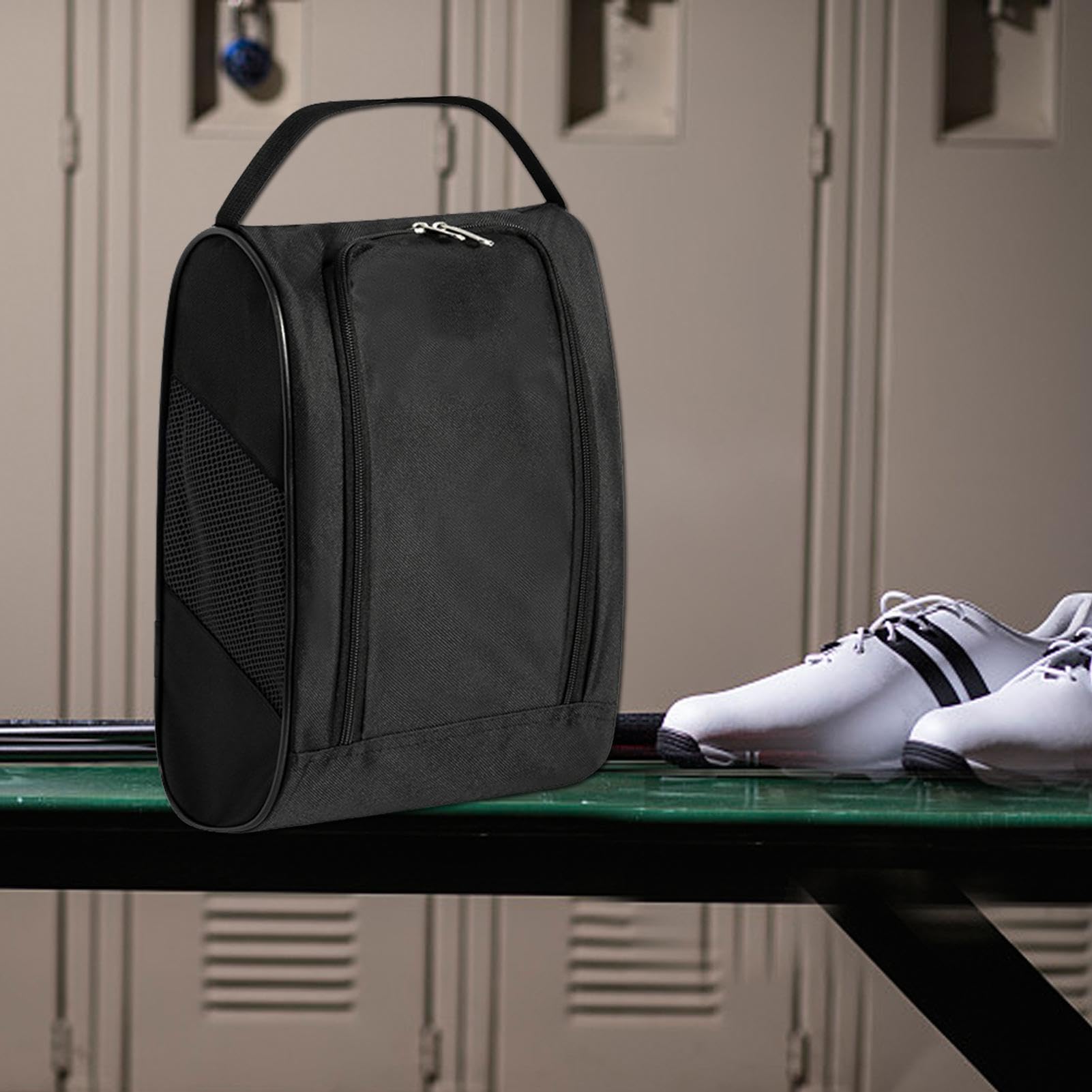 Porta Zapatos de Golf, Estuche para Zapatos de Golf,Bolsas para Zapatos Deportivos y de Viaje con ventilación Bolsas Porta Zapatos Transpirables Deportivas con Cremallera Bolsa pa