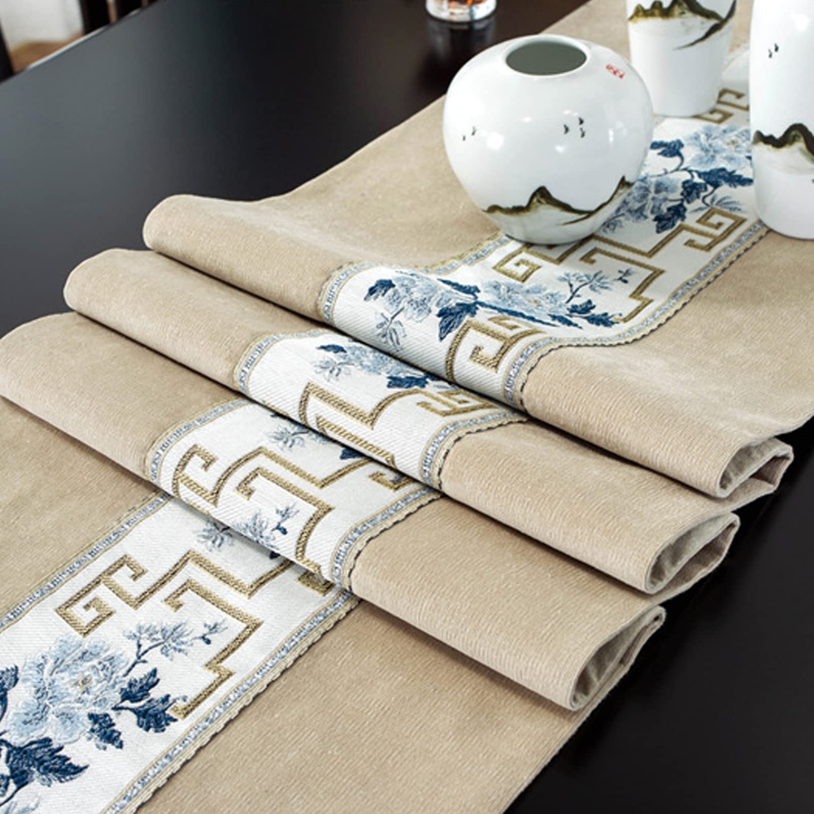 Runner da tavola lungo 178 cm, biancheria da tavola rustica per sala da pranzo, matrimoni, feste e tavolini da caffè, decorazione versatile per la casa