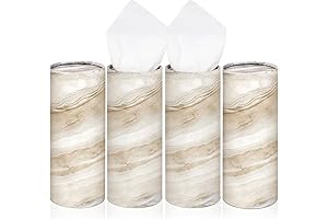 Marble Print Round Tissue Boxes for Car