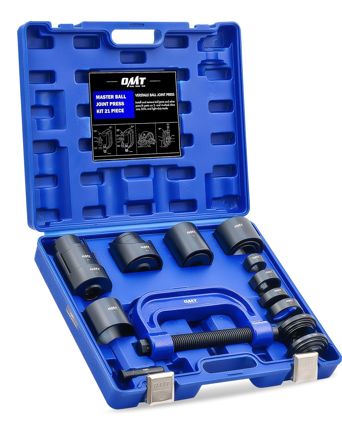 Orion Motor Tech 21 Piezas Master Ball Joint Press | Herramienta de Extracción de Rótula Superior e Inferior | Juego de Herramientas Mecánicas Automotrices
