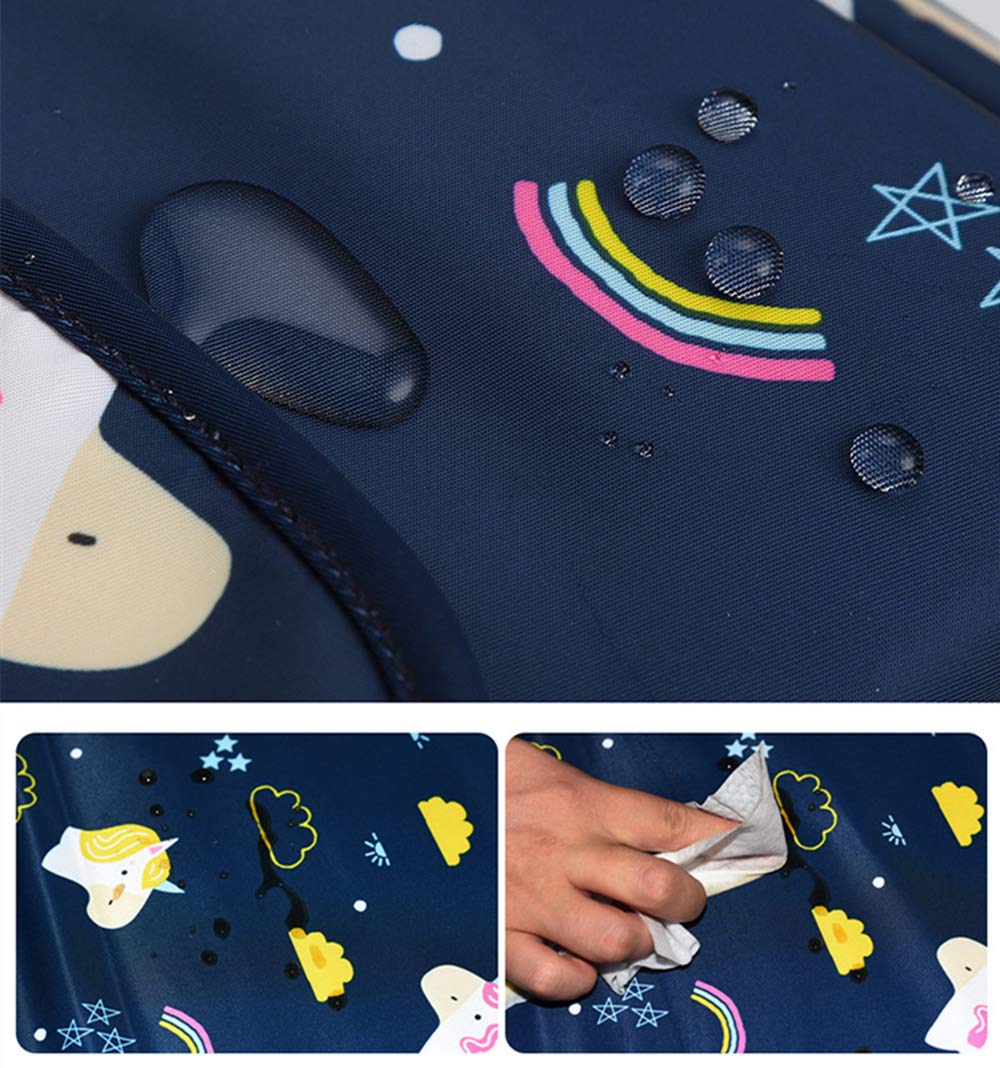 Organizador de pañales, bolsa de hombro de gran capacidad, bolso de pañal, portátil, bolsa cruzada, para mamás papá (unicornio marino)