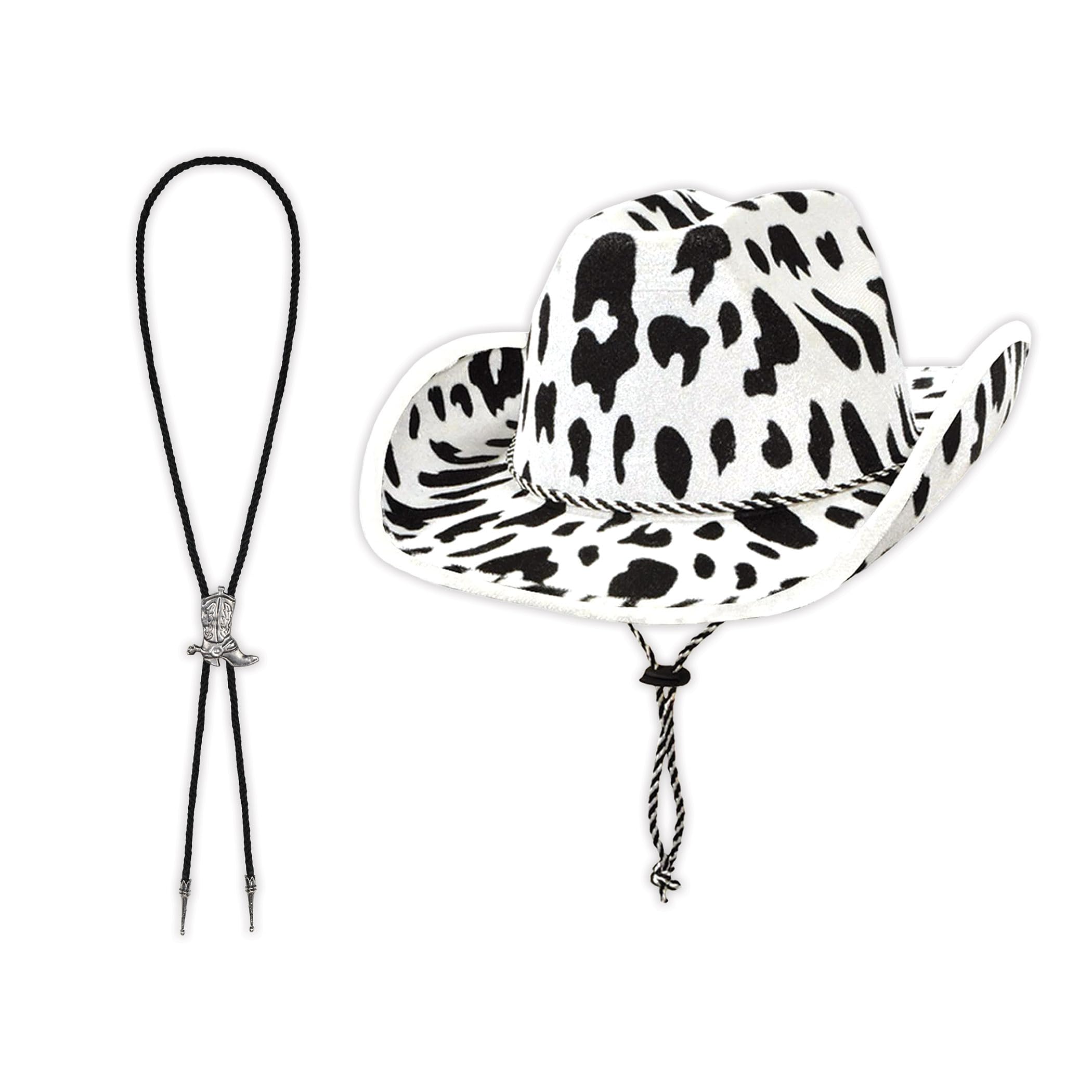 Cowboy Hat Set with Belt Buckles Bolo Ties Western Accessory 5pc Cowboy Hat Bolo Tie – Written in the Stones main image 2