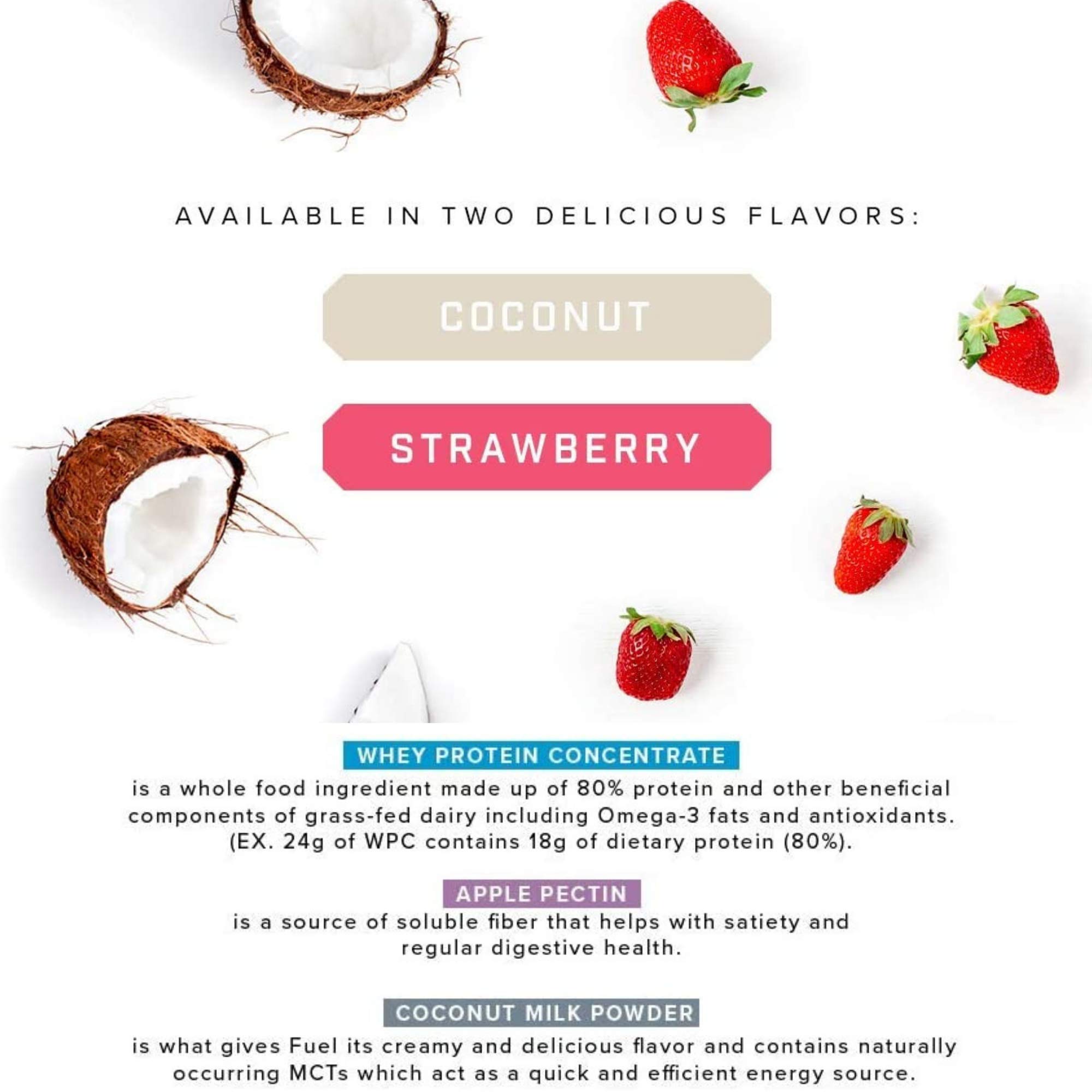 Fuel Whey Protein Powder by SFH Great Tasting Grass Fed Whey MCTs