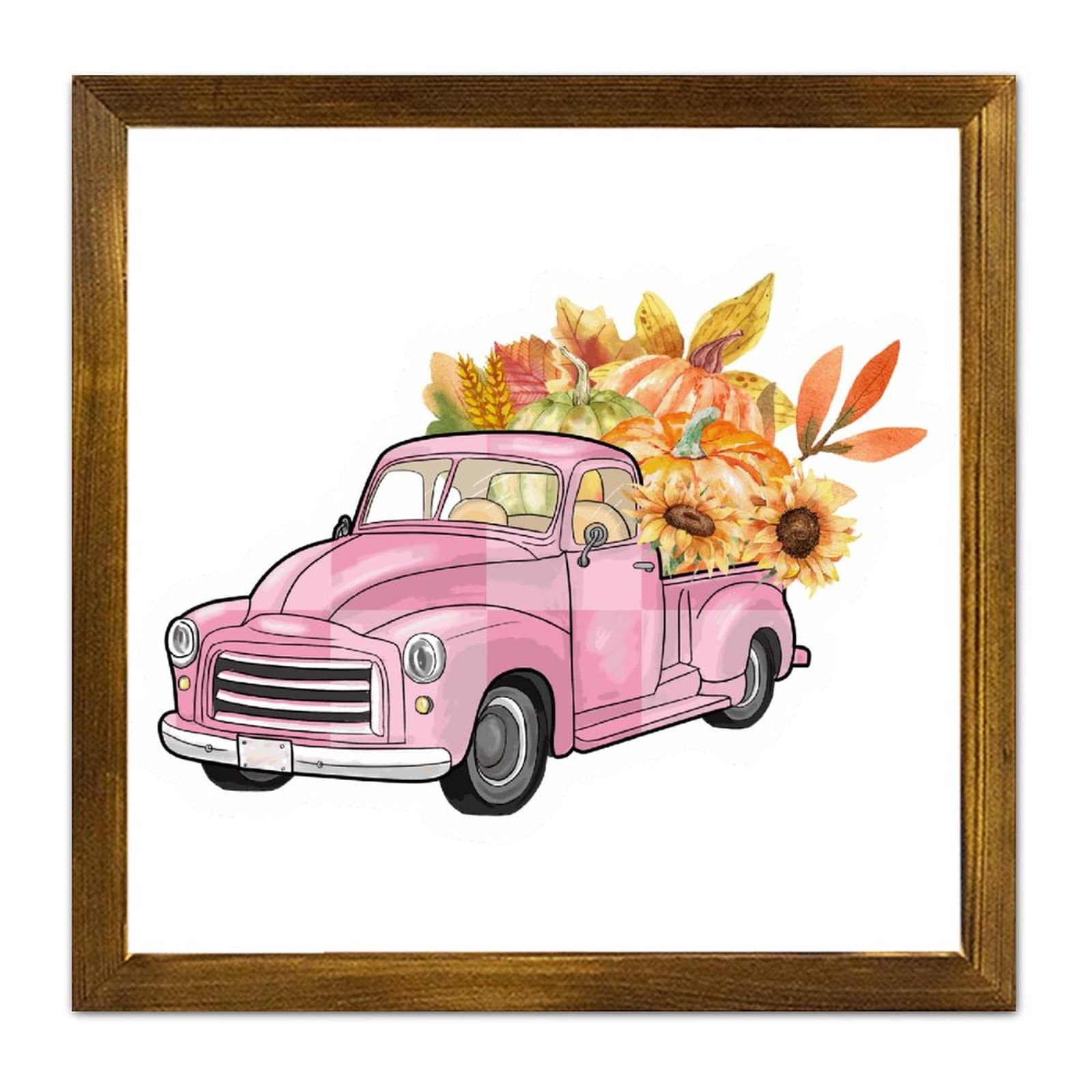 Panneau en bois Happy Fall pour embellir un mur de chambre ou de toilettes