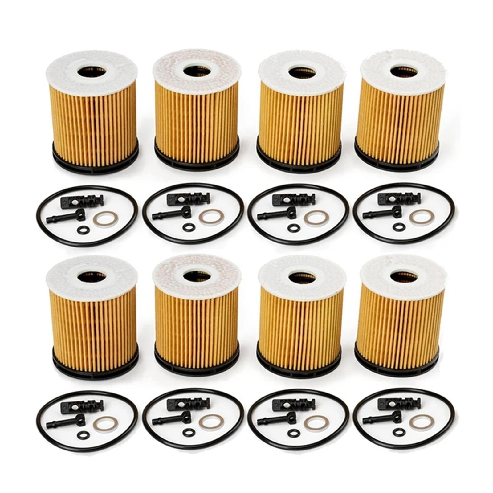 Filtre à huile moteur Ensemble de 8 filtres à huile avec joints pour Kia Rio 1,6 L et pour Hyundai Elantra remplacer
