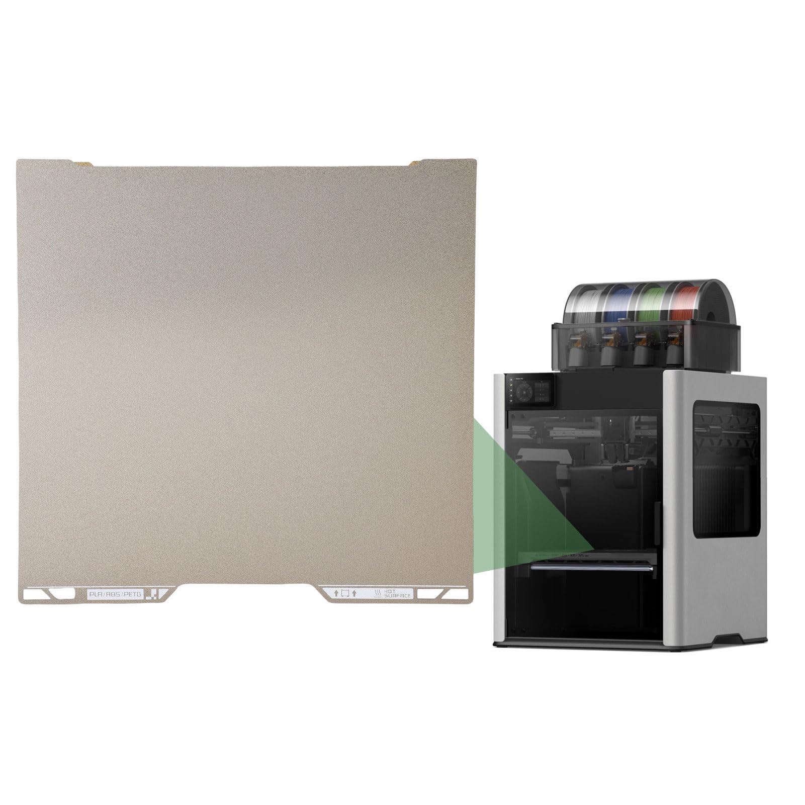 Sxhlseller Piastra di Costruzione PEI Adatta per Stampante 3D Lab H2C Letto di Stampa Fronte-retro 335x325mm
