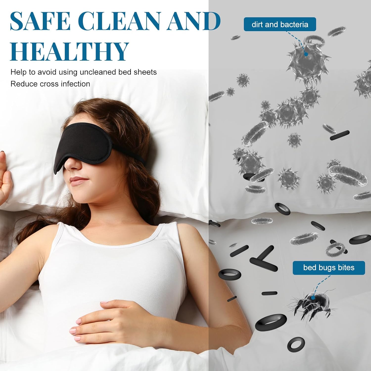 Preboun 5 Sets Disposable Bed Sheets Disposable Sheets Travel Sheets for Hotel Include Bed Sheets Quilt Cover Pillowcases Portable Soft White Cover for Travel Business Trip Spa Hospital