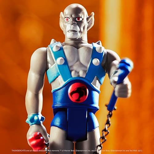 Miniatura 3 de Super7 Thundercats Panthro (variante de juguete) - Figura de acción Thundercats de 3.75 pulgadas con accesorio, colección clásica de programas de