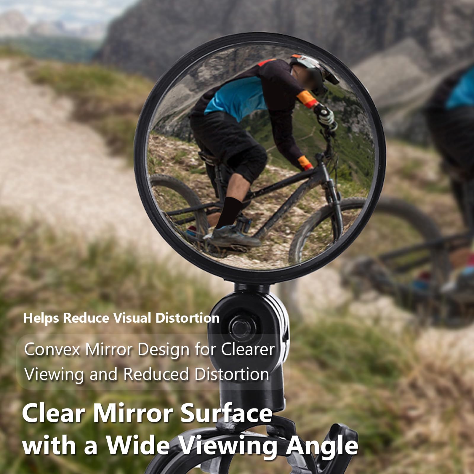 Bike Mirror for Giant Explore E+ 2 2019-2024, 360° Adjustable HD Wide Angle Rear View Mirror, Handlebar Bicycle Mirrors Scratch Resistant Glass for Scooter Ebike Bike : Sports & Outdoors