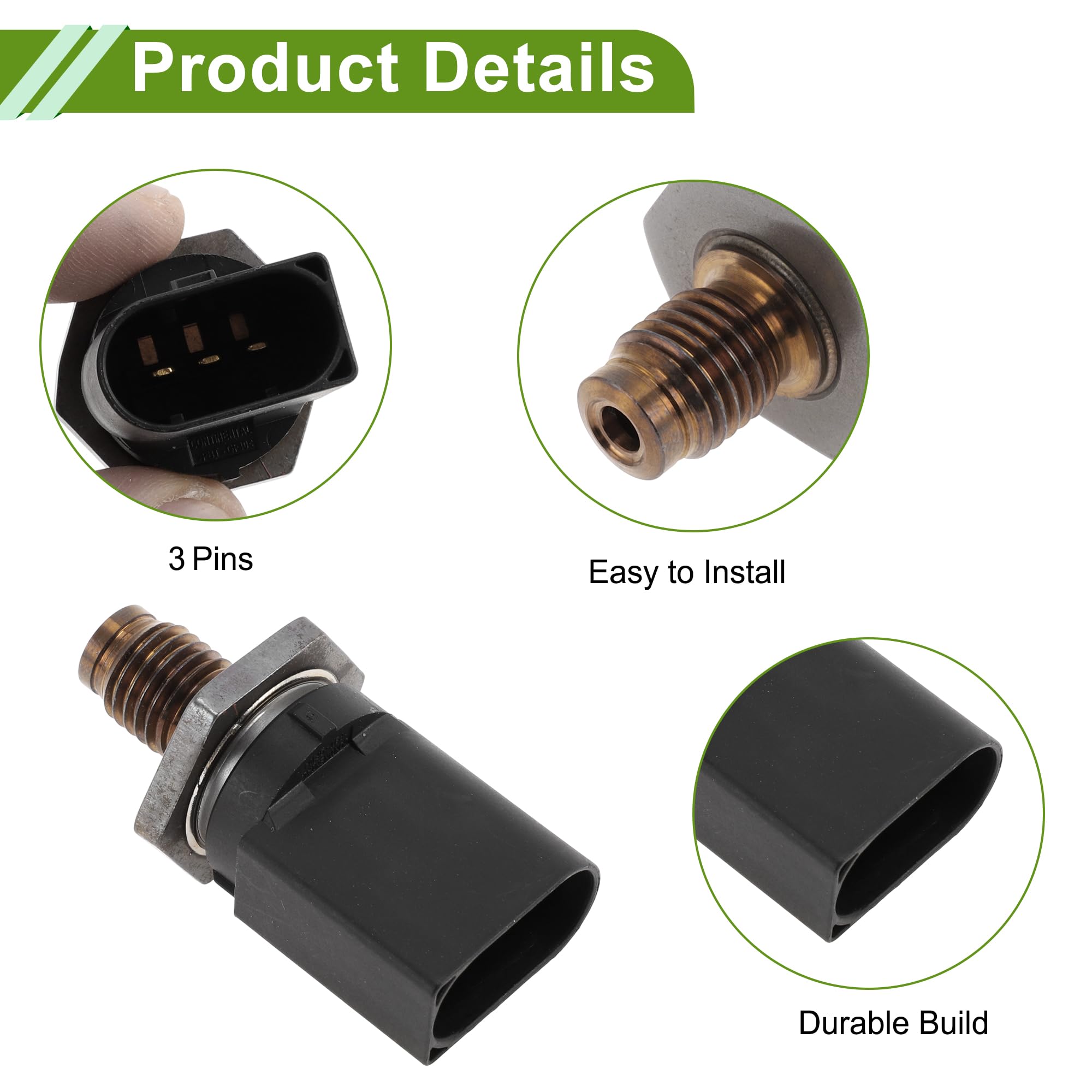 N°2345718 Capteur De Pression Injection Carburant Pour Ford Transit Mk7 2016-2024 Pour Ford Transit Custom 2015-2023 Sans Câble Rampe Injection Carburant Capteur Pression 1 Pièce