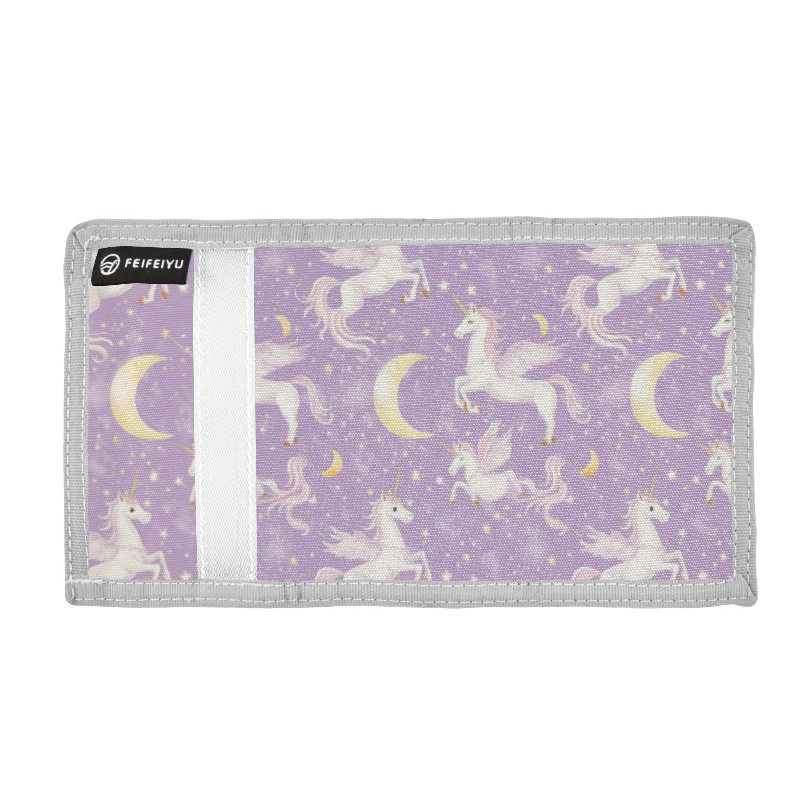 Wusikd Unicorns Magic Kids Wallet for Boys Girls Cartoon Toddler Trifold Wallet Novelty Wallet for Teens Women Men