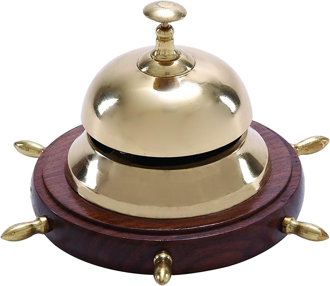 THOR INSTRUMENTS Nautical Brass Table Desk Bell Features Authentic Rustic Vintage Home Decor Gifts
