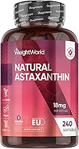 WeightWorld Natural Astaxanthin 18mg - 240 Softgels - 8 Months Supply - Vegan Astaxanthin Supplements - Sourced from Haematococcus Pluvialis Algae - Non-GMO & GMP-Approved - for Both Men & Women