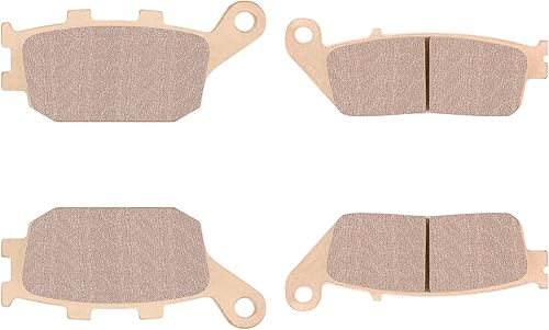 Miniatura 7 de Pastillas de Freno Cerámica Orgánica para Honda VT 1100 1998-01, VT 1300 2010-14, VTX 1300 2005-07 Delanteras y Traseras 2 Juegos