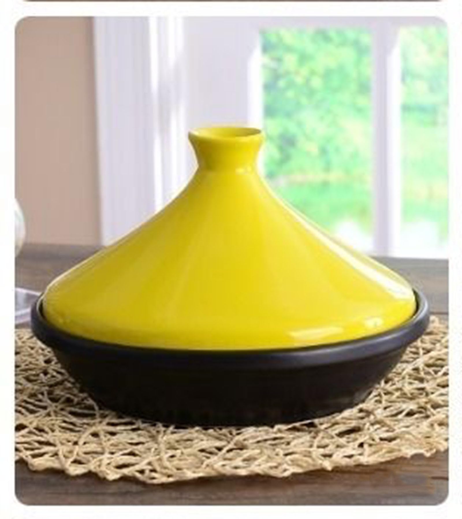 Emaliowany żeliwny garnek na tagine - nieprzywierająca marokańska zapiekanka do gulaszu i powolnego gotowania, trwałe ceramiczne naczynia kuchenne