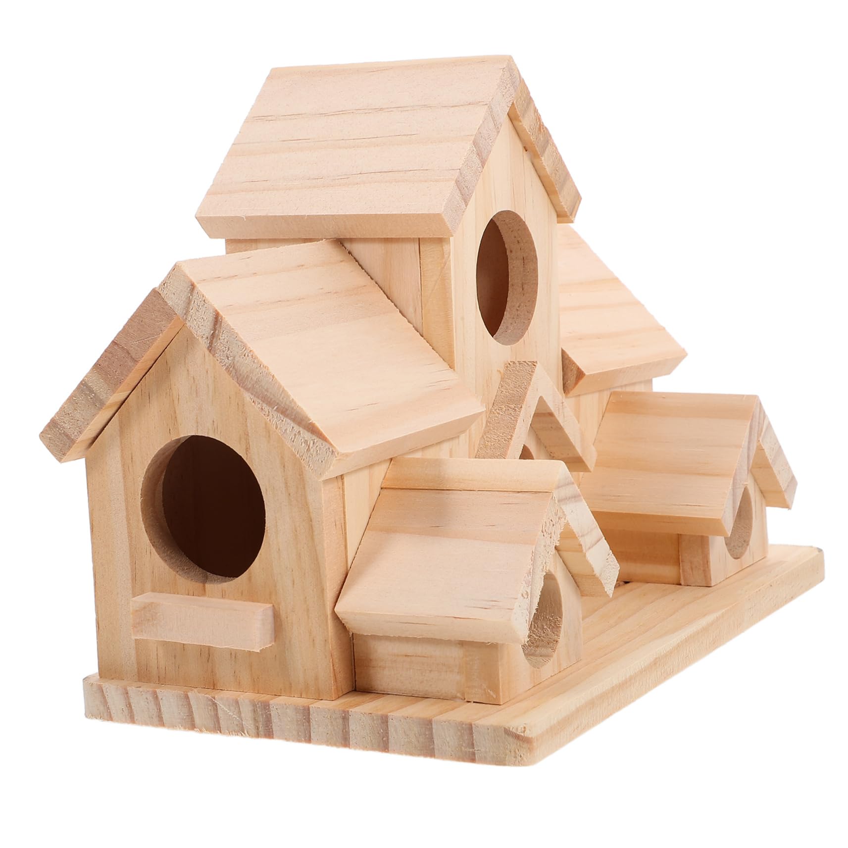 Generico Casetta per Colibrì in Legno per Esterni Nido per Uccelli Spazio per Fringuelli Casetta Decorativa per Uccelli da Giardino