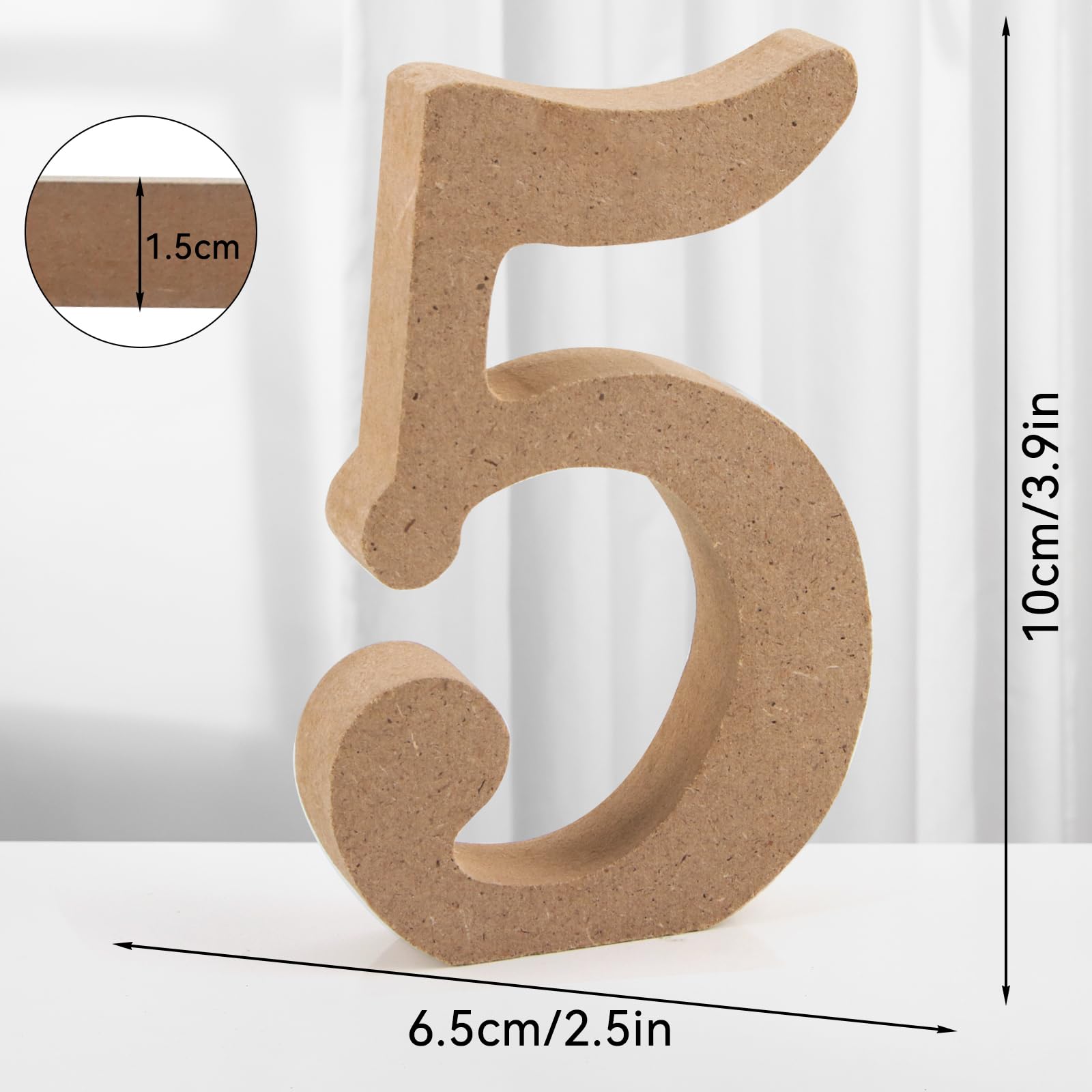 Taozoey Standing Wooden Letters, Wooden Letters for Crafts, DIY Letter, Home Lettering, Untreated Decorations for Home Wall - Image 2