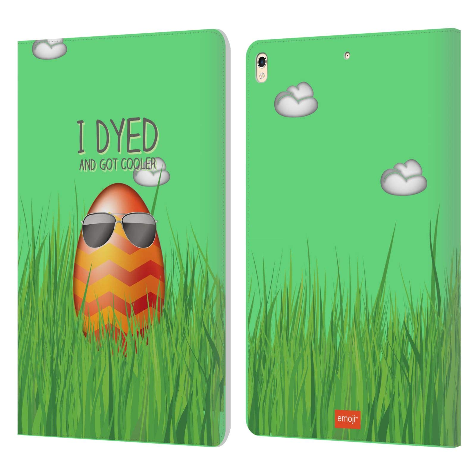 Head Case Designs Officially Licensed Emoji® Cooler Easter Leather Book Wallet Case Cover Compatible with Apple iPad Pro 10.5 (2017)