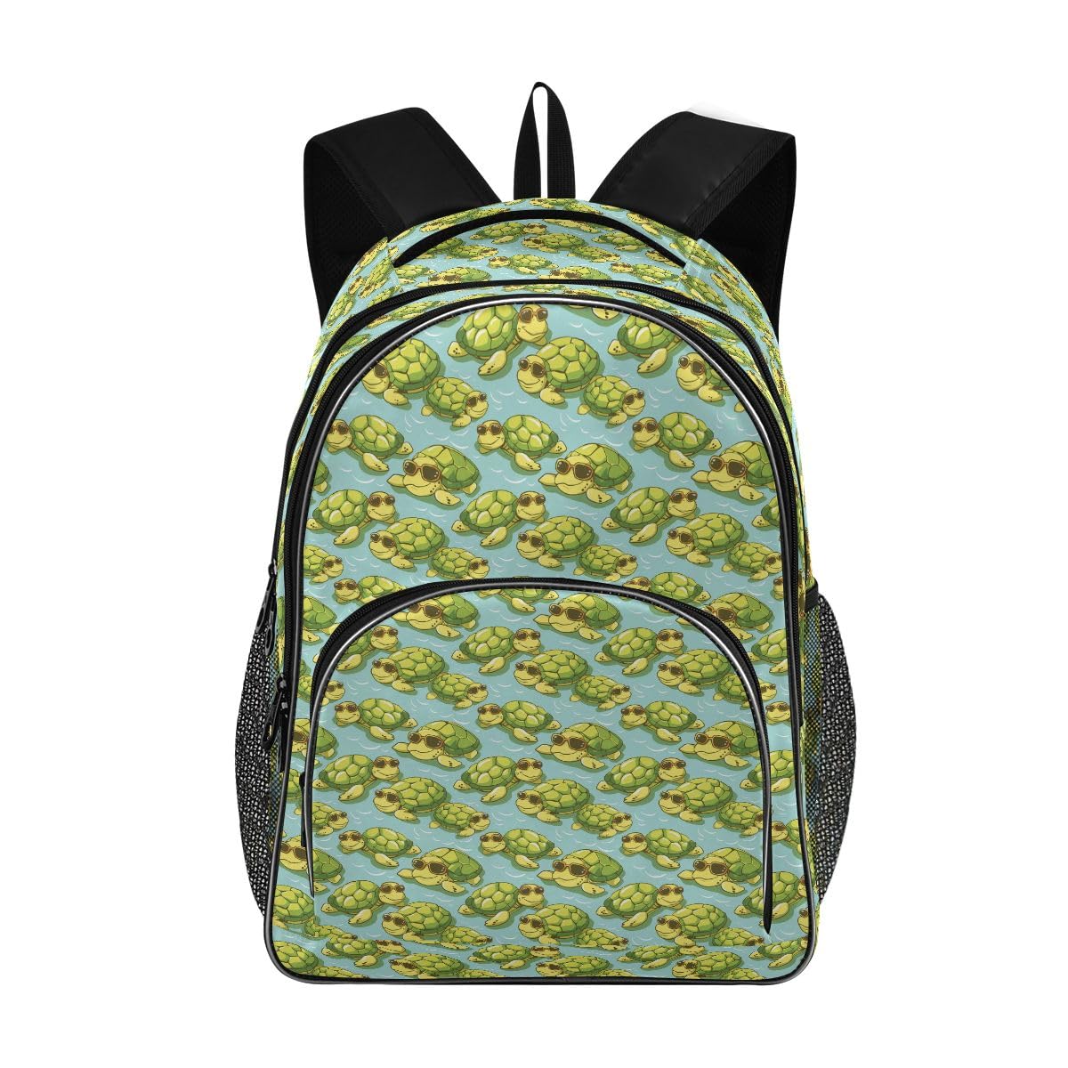 Wanderrucksack für Studenten, College, Tagesrucksack, Büchertasche, Jungen, Mädchen, Schultasche, Reisen, 478, Schildkröten