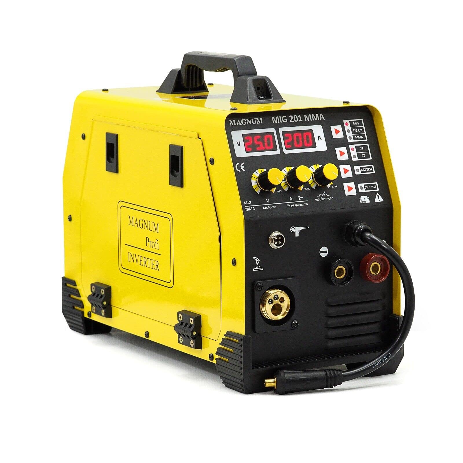 Magnum™ MIG 201 MMA MIG/MAG 3 w 1 spawarka inwertorowa 200 A MMA FLUX 230 V