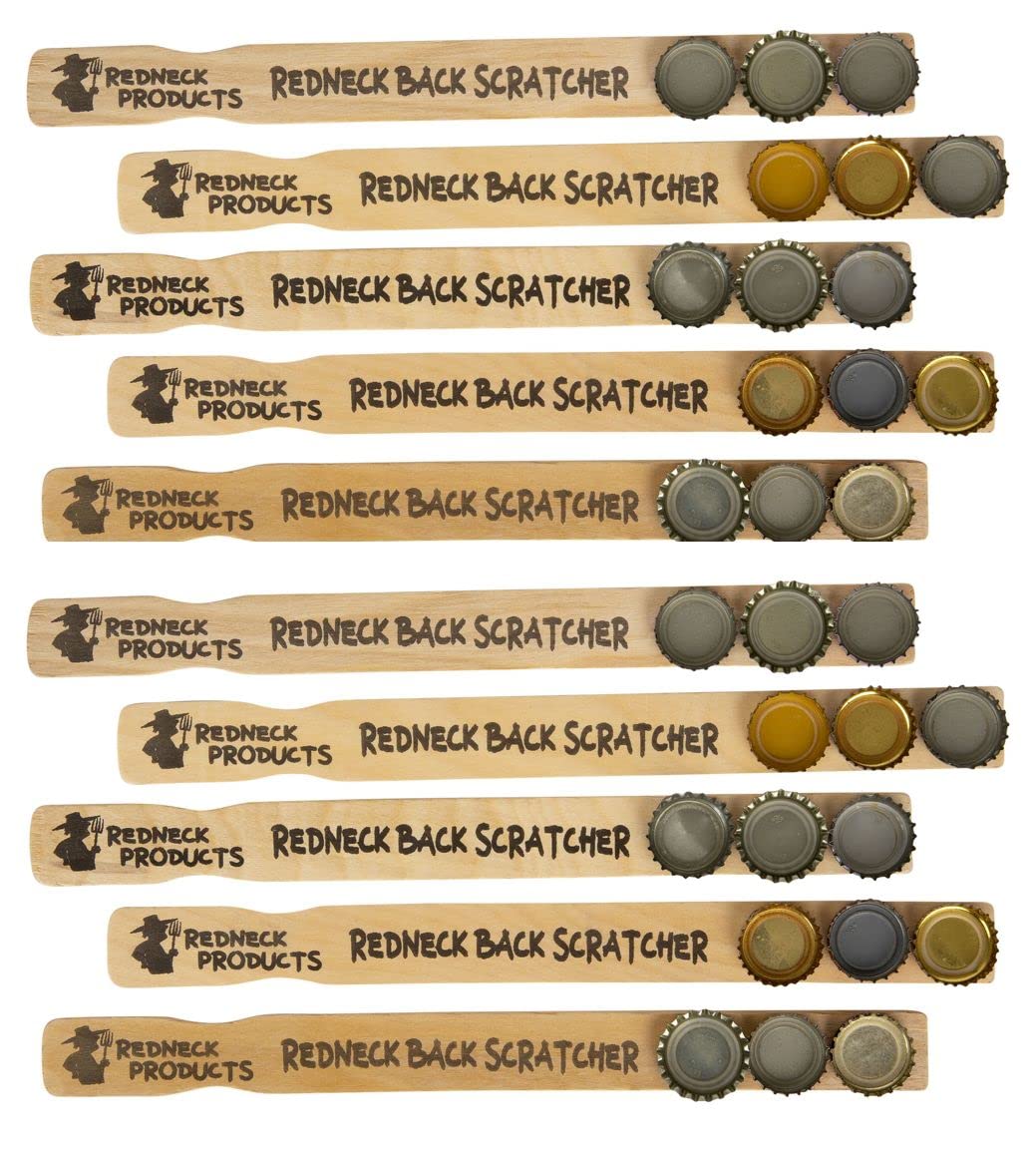 Redneck Back Scratcher Made from Recyled Bottle Caps. Set of 10