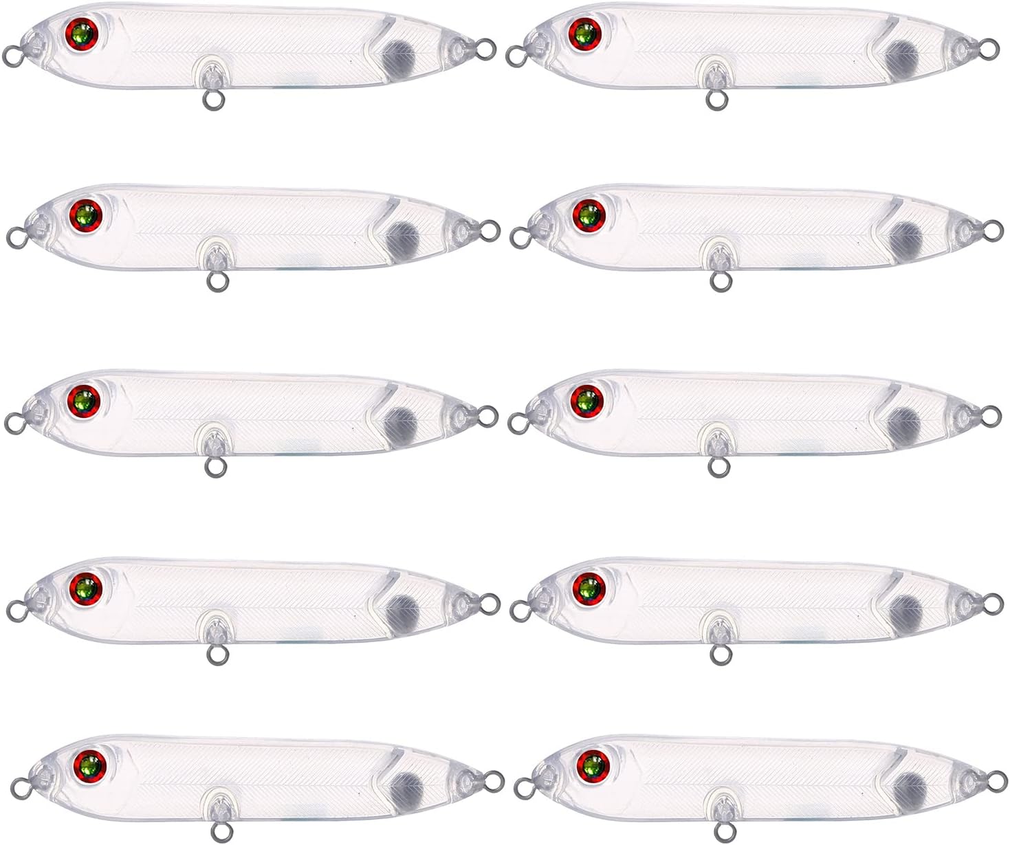 L PATTERN Lure Blanks Unpainted Fishing Baits Sets 10pcs Crankbait Blank Hard Lures