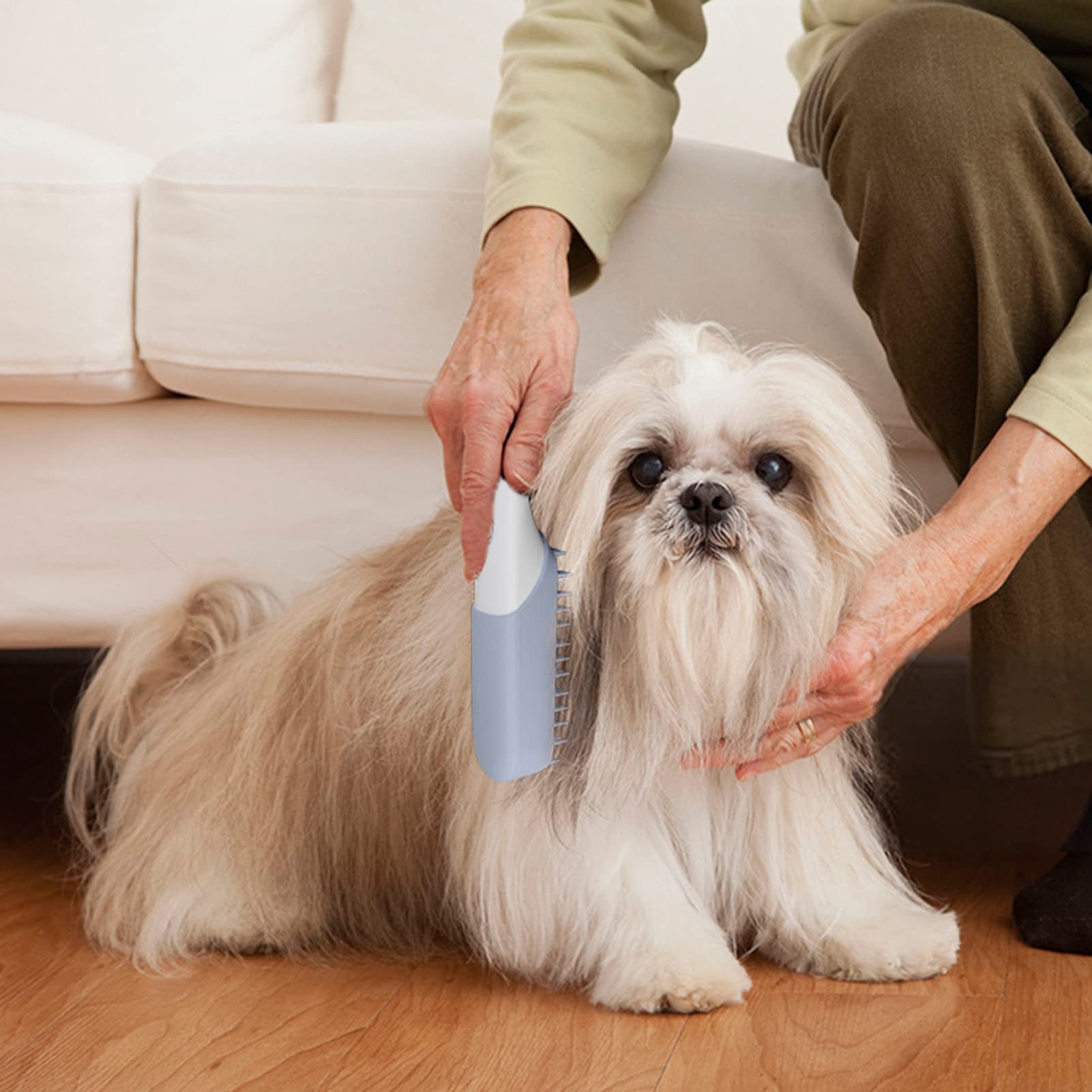 Cepillo iónico de ozono para perros q, Peine de ozono para mascotas Cepillo recargable para mascotas con 1 cuerpo de peine para peine de aseo de mascotas