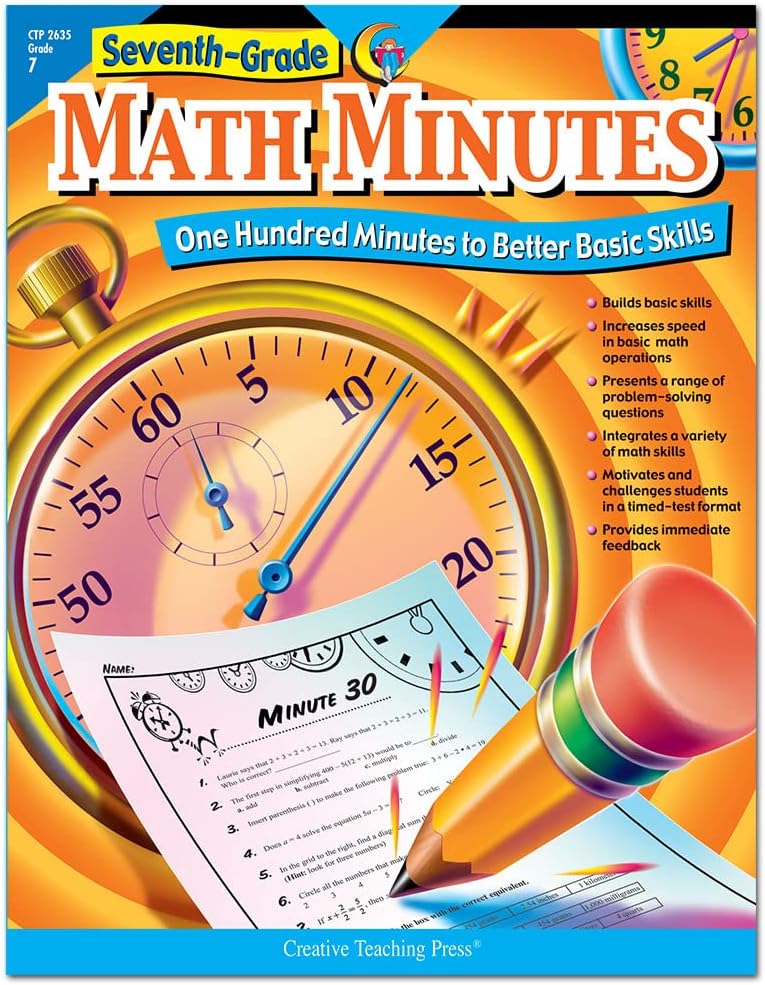 Seventh-Grade Math Minutes: One Hundred Minutes to Better Basic Skills